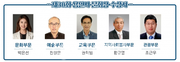 제30회 용인시'문화상'수상 후보자 [사진=용인시청]
